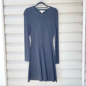 Michael Kors Long Sleeve Ribbed Knit black dress Size L